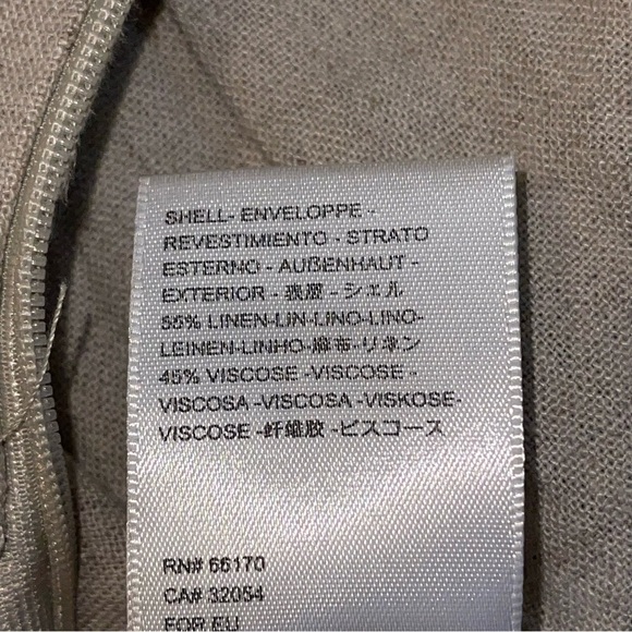 Urban Outfitters Linen Jumpsuit Women’s M Strapless Wide Leg Twist Front - Picture 11 of 12